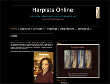 Tablet Screenshot of harpistsonline.com
